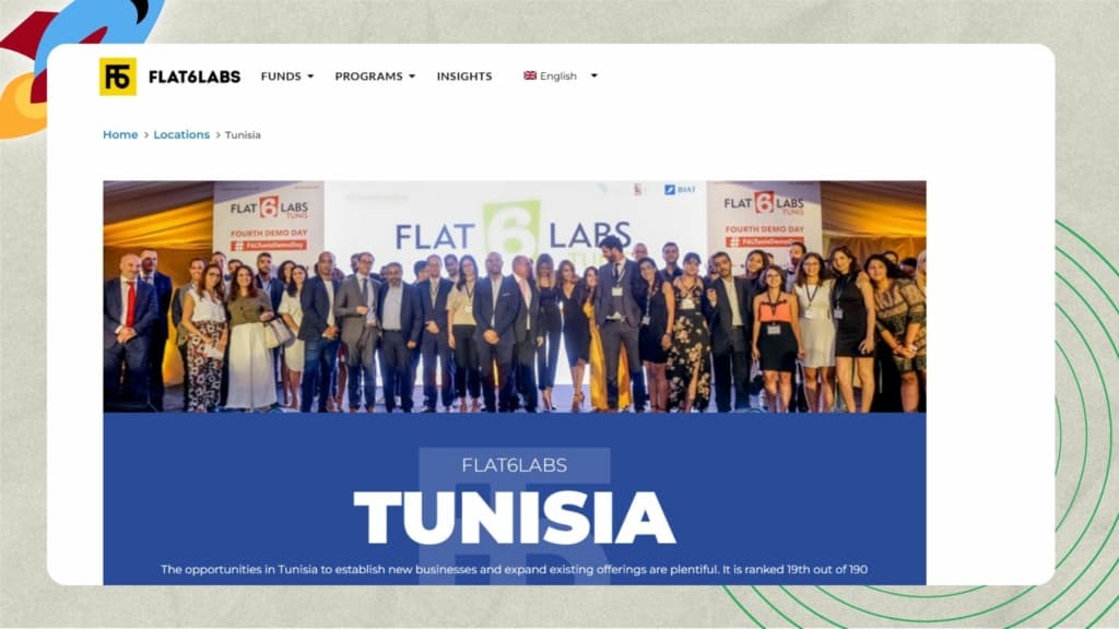 Top Startup Investors in Tunisia - Flat6Labs - Tunisia