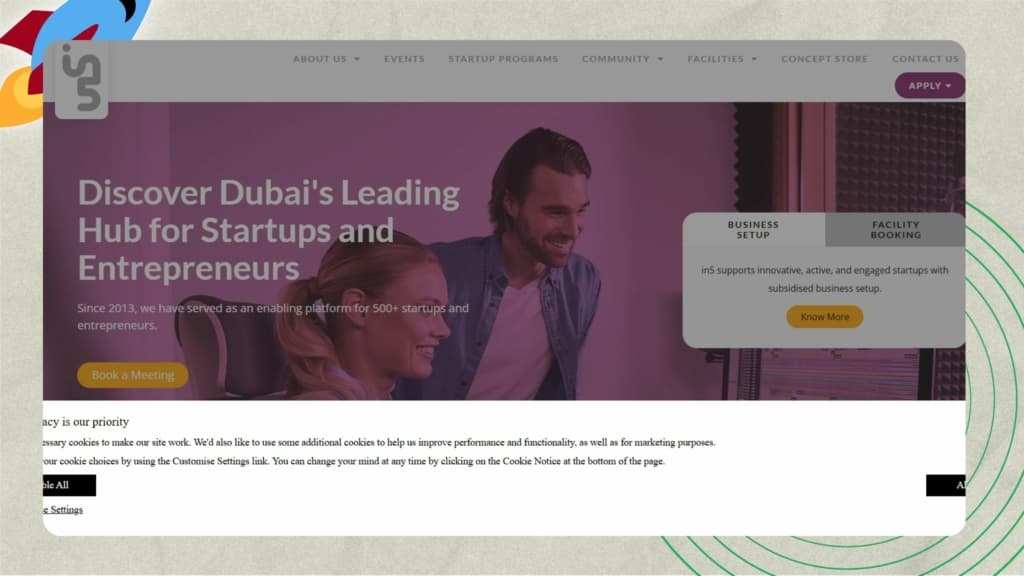 Top Startup Accelerators in Dubai - In5