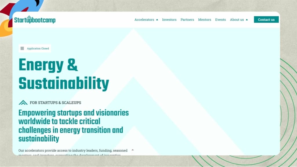 Top Startup Accelerators in Dhahran - Startupbootcamp Energy and Sustainability Accelerator