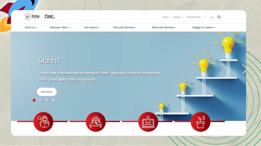 Top Startup Accelerators in Alexandria - TIEC entrepreneurship accelerator (TEA)