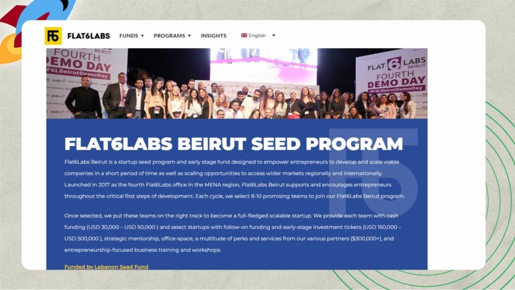 Top Startup Accelerators in Beirut - Flat6Labs 