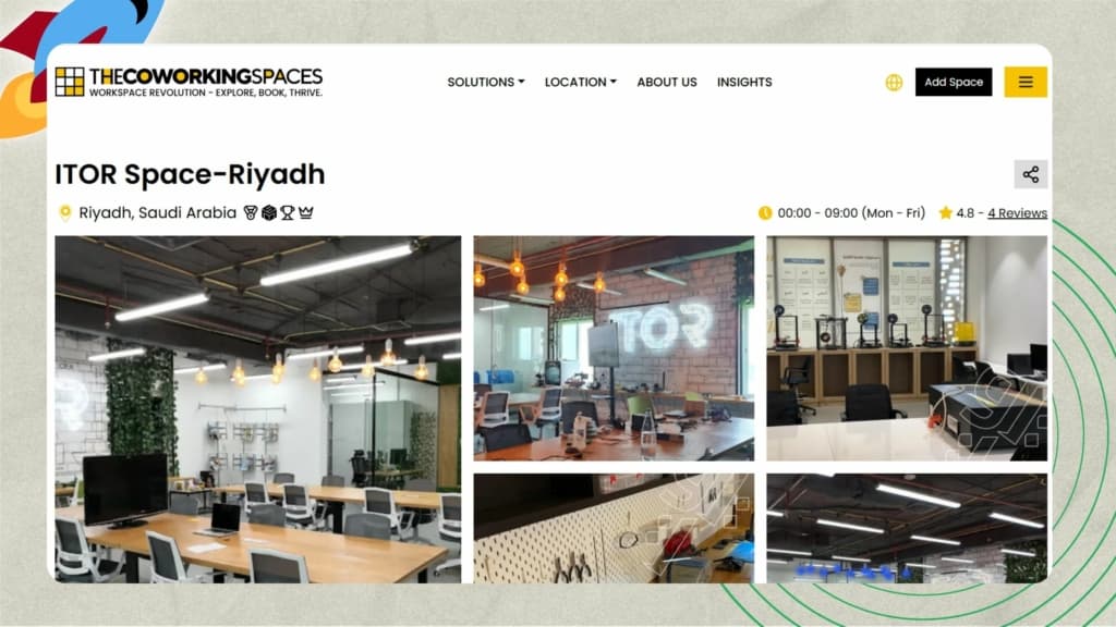 Top Co-Working Spaces in KSA, (Riyadh) - ITOR Space