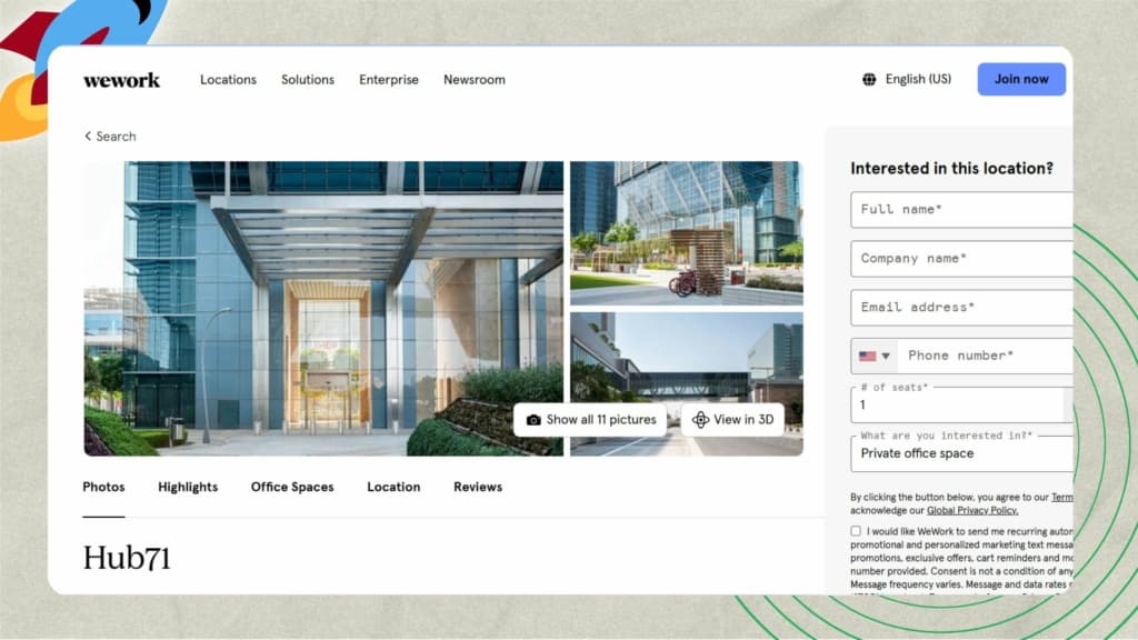 Top Co-Working Spaces in UAE, (Abu Dhabi) - WeWork Hub71