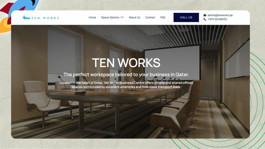 Top Co-Working Spaces in Qatar, (Doha) - Ten Works Business Center