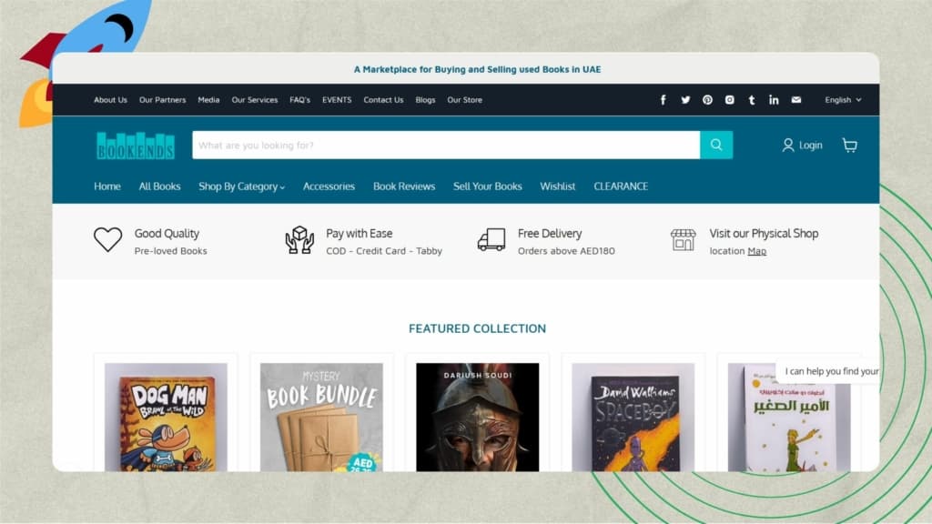 Top Startups in UAE, (Sharjah) -Bookends 