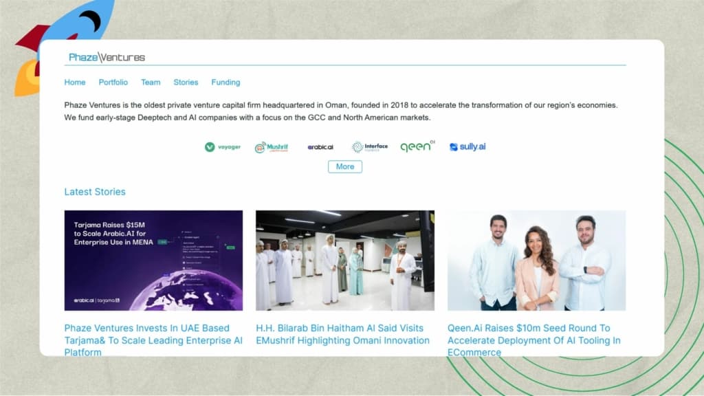 Top Startups in Oman, (Muscat) - Phaze Ventures
