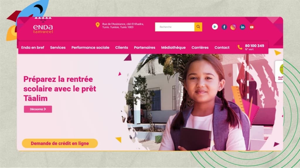 Top Startups in Tunisia, (Tunisia City) - Enda Tamweel