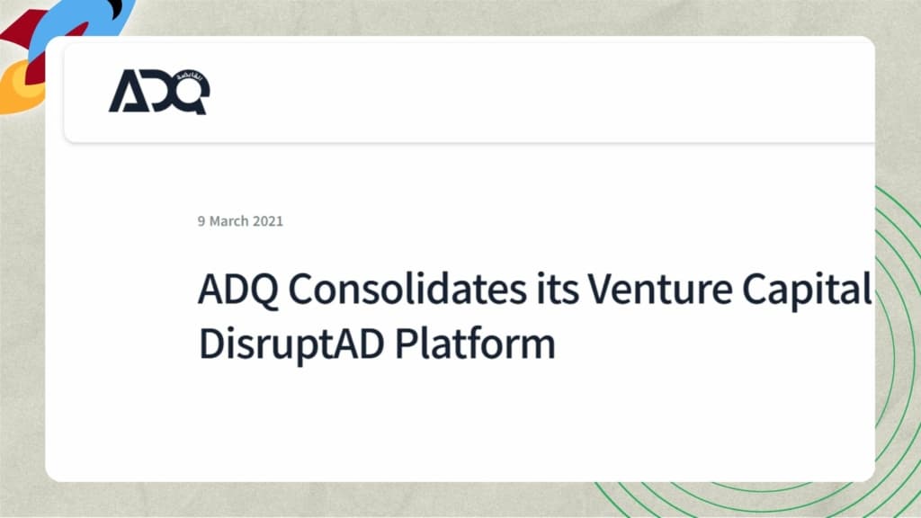 Top Startup Investors in Abu Dhabi - DisruptAD (ADQ)