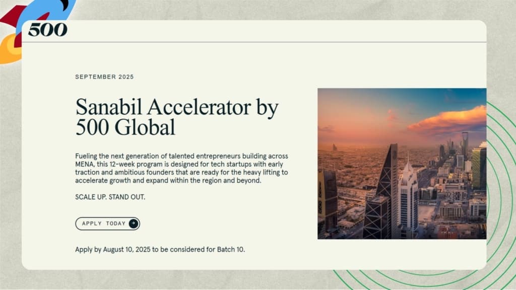 Top Startup Investors in Manama - 500 Global (Sanabil Accelerator)